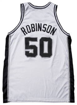 2001-02 David Robinson Game Used San Antonio Spurs Home Jersey